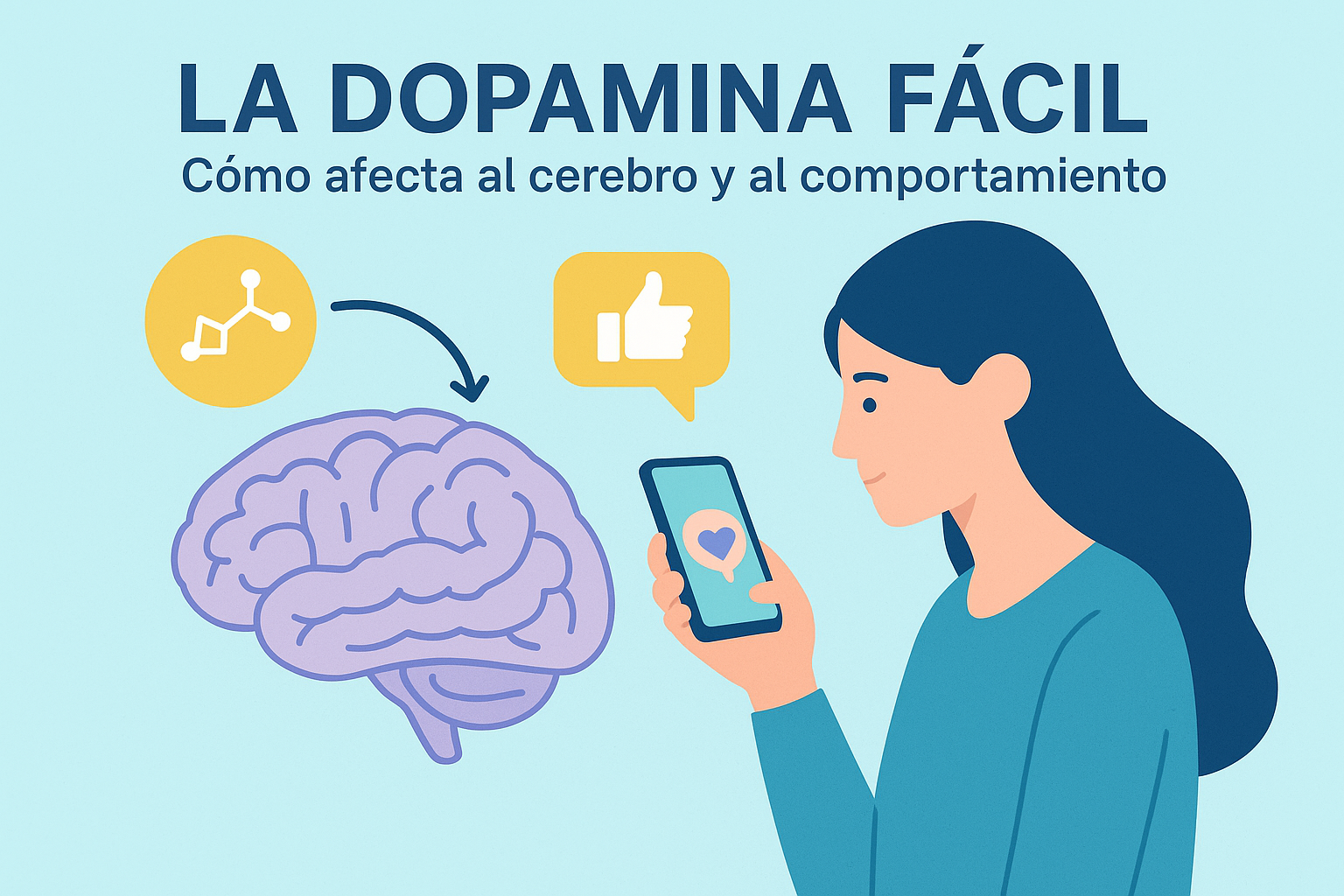 La dopamina fácil: cómo afecta al cerebro y al comportamiento