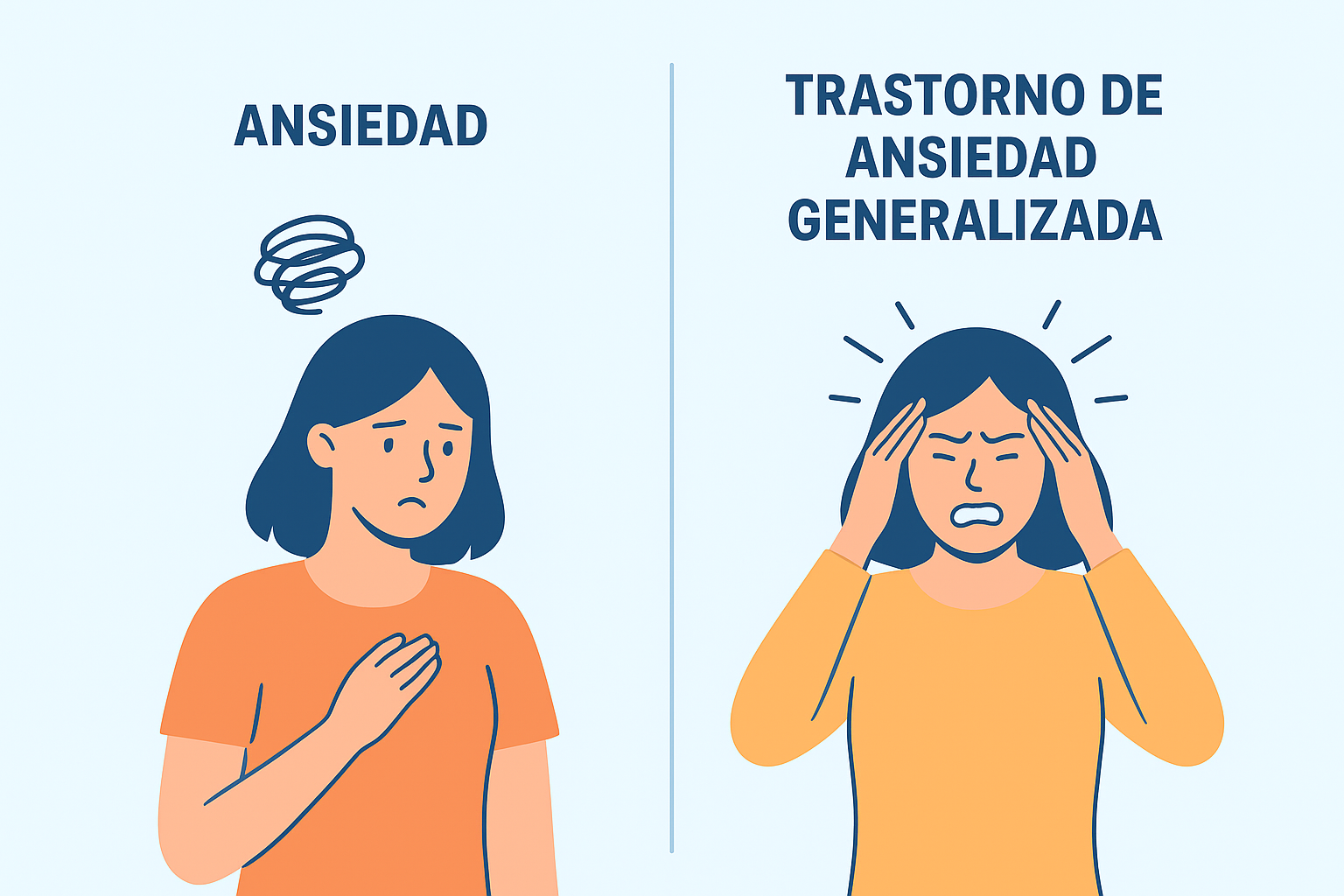 Ansiedad normal vs. Trastorno de Ansiedad Generalizada: cómo diferenciarlos